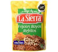 La Sierra - "Bayos" refried beans ready to heat and serve. Prepare delicious "enfrijoladas" or use as "side dish". The most traditional mexican beans recipe. 430g bag