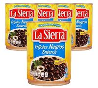 La Sierra Black Whole Beans 560g (Pack 5) / Mexican Canned Black Beans, Tinned Vegetables, Black Beans Frijoles
