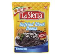 La Sierra Refried Black Beans, Ready-to-Eat, 15.2 Ounce Pouch