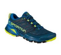 La Sportiva Akasha II - Trail running shoes - Men's Storm Blue / Lime Punch 42
