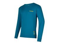 La Sportiva Climbing On The Moon Men's Sweatshirt | UK M in Turquoise/Yellow