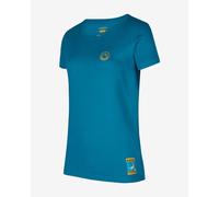 La Sportiva Climbing on the Moon T-shirt short sleeve blue capri Women - M