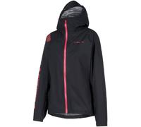 La Sportiva - Compact, waterproof technical jacket - Women's - Pocketshell Jacket - Pocketshell Jacket W Black/Hibiscus for Women - Size M Black M
