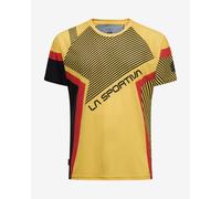 La Sportiva Flow Short Sleeve T-Shirt Yellow Black Red - XL
