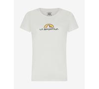 La Sportiva Footstep Tee Short Sleeve T-Shirt White Yellow Women - L