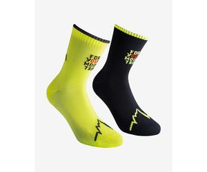 La Sportiva For Your Mountain Socks Black Yellow (2 units) - M