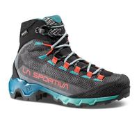 LA SPORTIVA LaSportiva Aequilibrium Hike Woman GTX - Women's Hiking Shoes - Carbon/Malibu Blue, Carbon Everglade, 3.5 UK