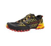 La Sportiva Mens Bushido III GTX Waterproof Trail Running Shoe, Black/Yellow, 12 Wide