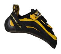 La Sportiva Men's Miura VS Performance Rock Climbing Shoe, Black/Yellow, 7.5 US, 40 EU