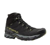 La Sportiva Mens Ultra Raptor II Mid Leather GTX Waterproof Hiking Boots, Black/Cedar, 12.5-13