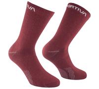 La Sportiva - Merino Hiking Socks - Walking socks size M, red