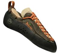 La Sportiva M Mythos ECO Taupe, Size EU 44.5 - Mens Climbing Shoes, Color Olive / Orange