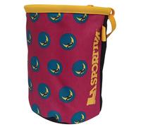 La Sportiva Climbing On The Moon chalk bag red yellow