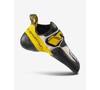 La Sportiva Solution Climbing Shoes Black White Bright Yellow - 37