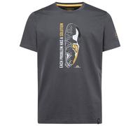 La Sportiva Solution T-Shirt M - T-shirt - Men's Carbon / Yellow M