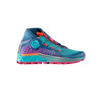 La Sportiva - Trail running shoes - Cyklon Woman Storm Blue/Cherry Tomato for Women - Size 37.5 Blue 37.5