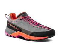 La Sportiva - Approach shoes - TX Guide Leather Woman Grey/Cherry Tomato for Women in Leather - Size 4 2/3 UK Grey 4 2/3 UK