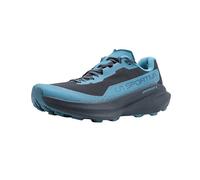 La Sportiva Womens Prodigio 2 Women's Trail Running Shoe - Versatile Daily Trainer to Race Day - Reactive Cushioning - Breathable & Grippy, Onyx/Adriatic, 9.5-10
