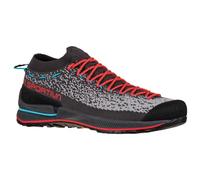 La Sportiva Womens TX2 EVO Approach/Hiking Shoes, Carbon/Hibiscus, 8.5