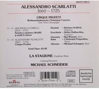 La Stagione - A. Scarlatti: Cinque Profeti / Christmas Cantata
