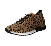 La Strada Women's low top sneakers brown textile, leopard, 7 UK