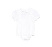 La Stupenderia peter pan-collar dungarees and top set - White 3 mth-6 mth-9 mth-12 mth