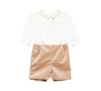 La Stupenderia Peter Pan-collar jumpsuit - Neutrals 18 mth