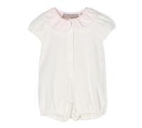 La Stupenderia Peter Pan-collar knitted body - Neutrals 3 mth