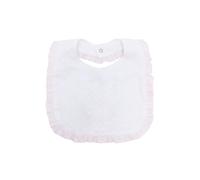 La Stupenderia polka-dot ruffled bib - White One Size
