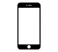 LA TALUS Compatible with iPhone 6S 7 8 Plus Replacement Outer Front Glass Touch Screen LOCA Glue Kit, Touch Display Digitizer Repair Kit Assembly Black for iPhone 7 Plus