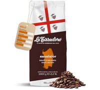 La Tazza D'oro Italian Coffee Beans 1kg (Medium Roast) - Excelsior from the Heart of Sardinia, Finest Whole Coffee Beans for Cafetiere, Moka Pot, Aeropress And Filter Brew - Part of the Kimbo Family