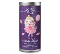 La Tea Dah Cotton Candy, Caffeine Free Tea for Kids, Red Rooibos Tea with Blueberry and Lavender, Unsweetened Dessert Tea, Candy Country Blueberry Tea (12 Decaffeinated Free Tea Bags)