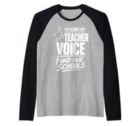 LA Teacher Strike Los Angeles Student Fund Our Schools Voice Raglan Baseball Tee