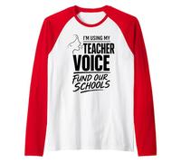 LA Teacher Strike Los Angeles Student Fund Our Schools Voice Raglan Baseball Tee
