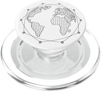 la Terre représentée par des formes polygonales PopSockets PopGrip for MagSafe