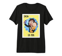 La Tia 2026 Promoted to First Time Aunt Premium T-Shirt