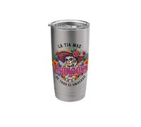 La Tia Mas Chingona Funny Mujer Mexicana Spanish Aunt Stainless Steel Insulated Tumbler