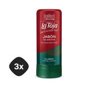 LA TOJA Shaving Soap Stick Pack 3x 50g Spanish Mineral Salts Bar ORIGINAL Spain