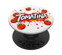 La Tomatina Festival Tomato Splash Design - Spain PopSockets Adhesive PopGrip