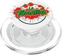 La Tomatina Festival Tomato Splash Lettering PopSockets PopGrip for MagSafe