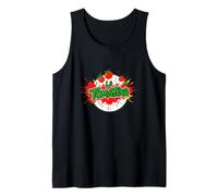 La Tomatina Festival Tomato Splash Lettering Tank Top