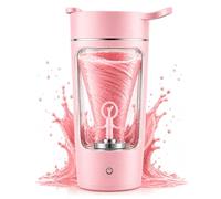 LA ULTIMA Vortex Electric Protein Shake Bottle / 650ml Portable Mixer Cup/USB-C Charging/BPA-Free Tritan Material / 7000 RPM Smooth Blend Mixer/Ideal for Gym, Fitness & Travel (Rose Pink)