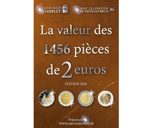 La valeur des 1456 pièces de 2 euros (La valeur des pièces en euro)