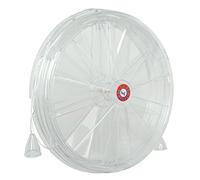 La Ventilazione AE200 Thermal Window Aerator for Opening and Closing Airs, Diameter 210 mm, Transparent Imitation Glass