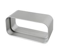 La Ventilazione CG157AC Horizontal ABS Joint for ducted Ventilation, Satin Chrome, 150x70 mm
