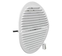 La Ventilazione GABDF200R Ventilation Grille Round Aluminium Painted White with Insect Net Diameter 235 mm