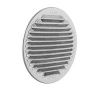 La Ventilazione GINT160R Round Ventilation Grille Made of Steel for Overlapping with Anti-Sealing net, Acciaio INOX 430, ø 175 mm