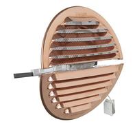 La Ventilazione GRADF125R 150mm Diameter 155mm Copper Round Folding Air Vent with Insect Net