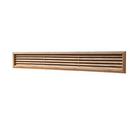 La Ventilazione LGZS80550Q Rectangular Ventilation Grille Oak Wood Recessed Size 550x80mm