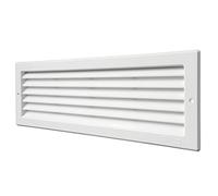 La Ventilazione P3713B Ventilation Grille Rectangular White Plastic Recessed Dimensions 370 x 130 mm
